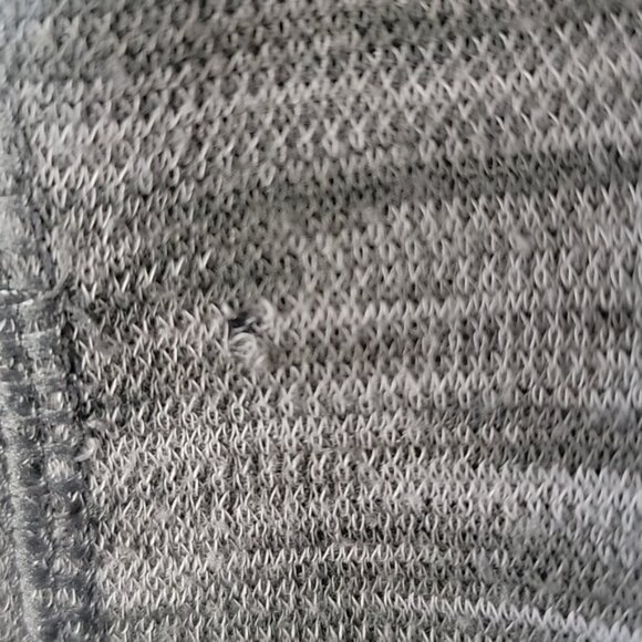 CABELA'S Gray Space Dyed Marled 1/2 Zip Mock Neck Fleece Athleisure Active Top L - Picture 9 of 10